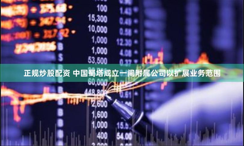 正规炒股配资 中国蜀塔成立一间附属公司以扩展业务范围